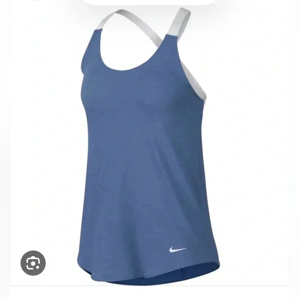 Nike Dri-Fit Indigo Storm Elastika training tank women’s size XS - Picture 2 of 12